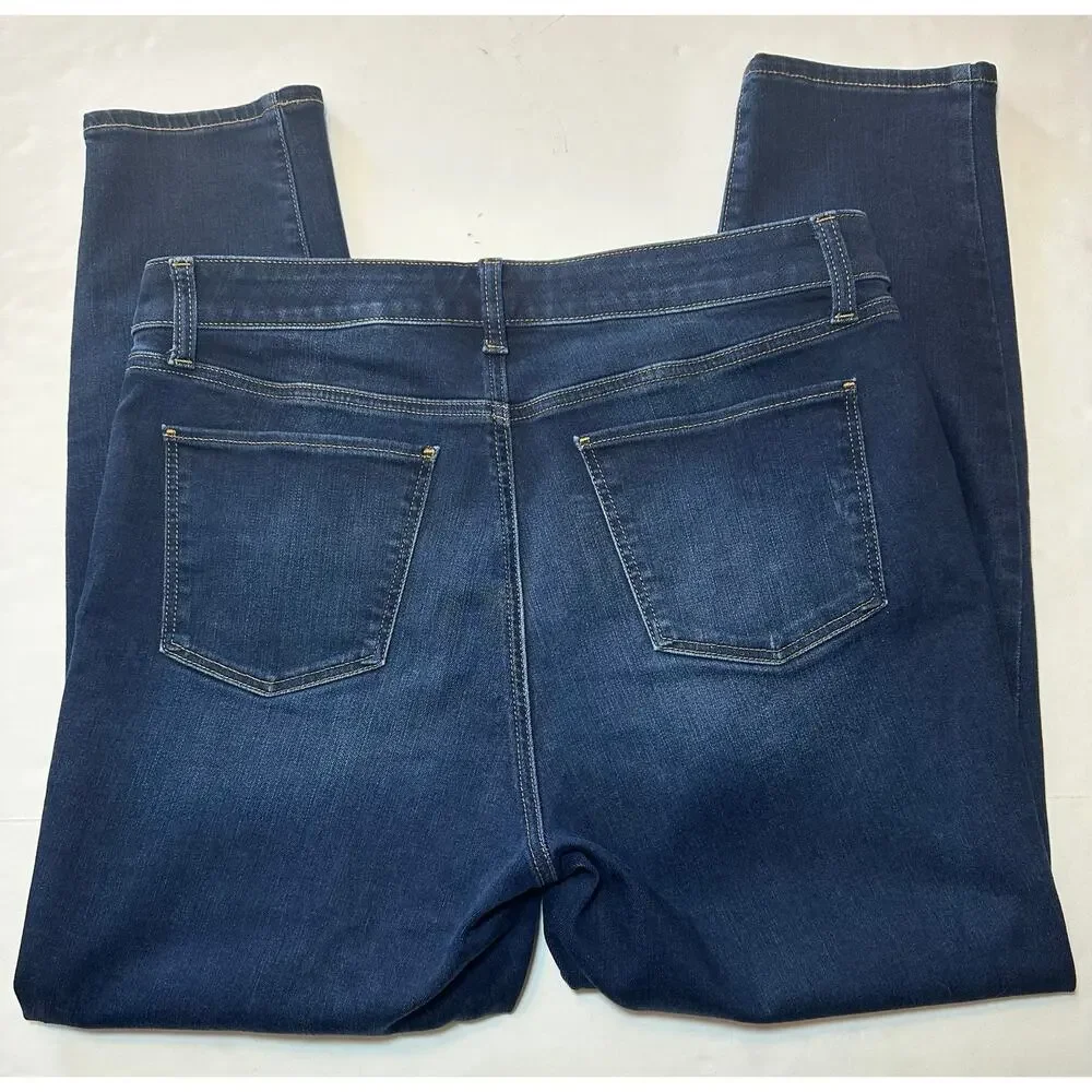 Talbots Denim Slim Ankle Jeans Dark Wash Women’s Size 12 Petite Stretch - Picture 8 of 8